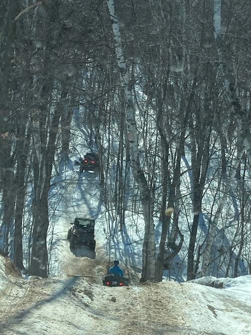OHVs on the winter trails