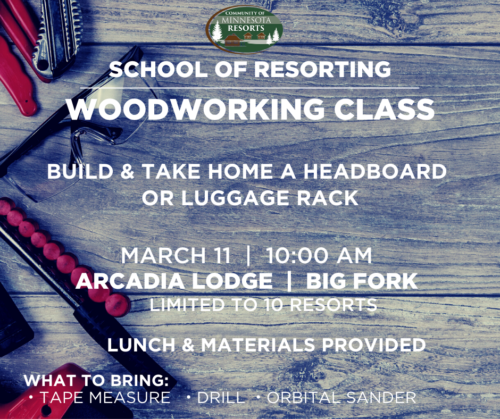 wood working CMR school of resorting