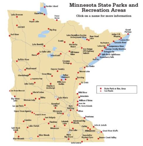 MN Hiking Trails Map