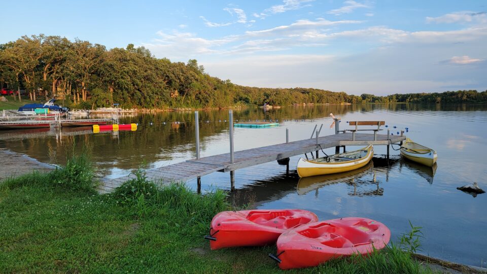 Swan Lake Resort & Campground - canoes, kayaks on water